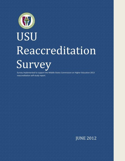 USU Reaccreditation Survey - Uniformed Services University of the ...