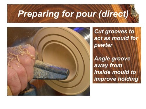 Use of Pewter in Woodturning - Woodcraft Guild ACT