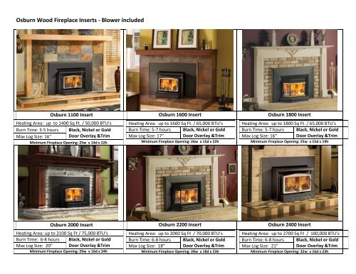 Wood Fireplace Inserts - The Stove Store and More