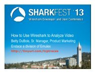 Analyzing Video Sharkfest13.key - Sharkfest - Wireshark