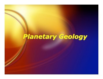 Solar System - Geology Home Page