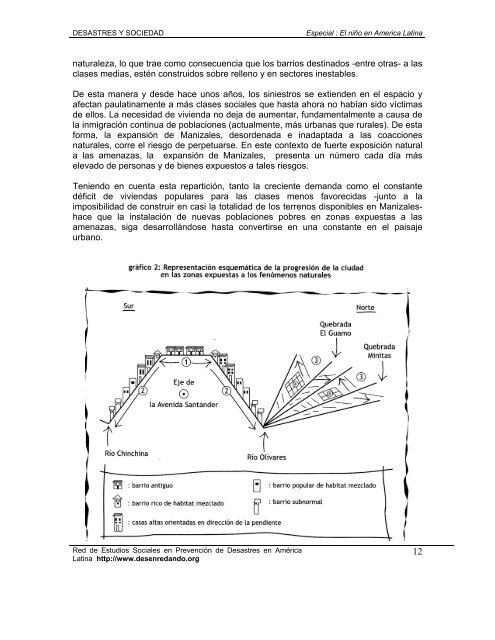 CRECIMIENTO URBANO Y RIESGOS Ã¢Â€Âœ NATURALES ... - La RED