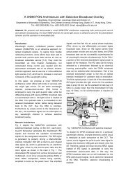 A WDM-PON Architecture with Selective-Broadcast ... - IEEE Xplore