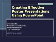 Creating Effective Poster Presentations Using PowerPoint