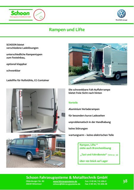 VW-Katalog_Schoon Innenausbau - Schoon Fahrzeugsysteme
