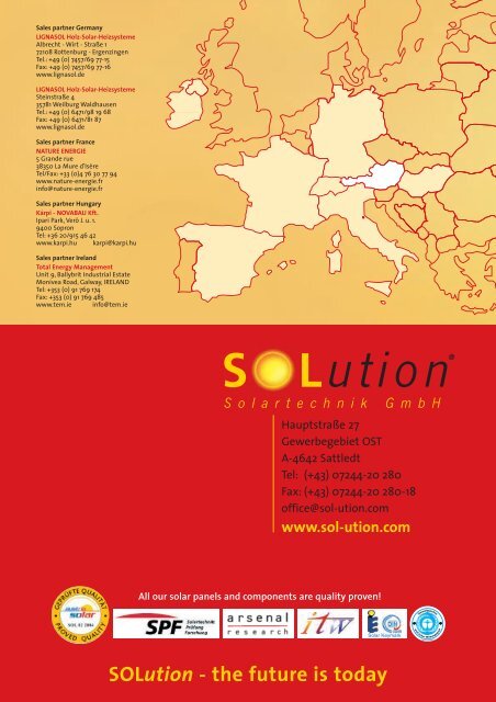 Solar energy systems & prices - Solution Solartechnik GmbH