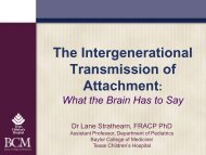 The Intergenerational Transmission of Attachment: - IASA