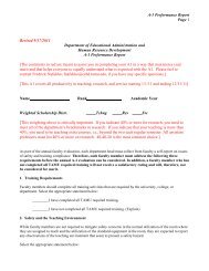 report form - Office of the Dean of Faculties