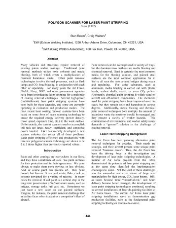 POLYGON SCANNER FOR LASER PAINT STRIPPING