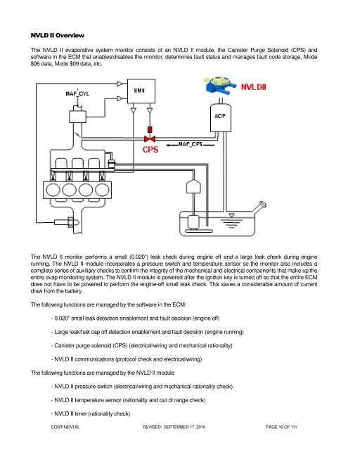 OBD Operation Summary for Fiesta - MotorCraftService.com