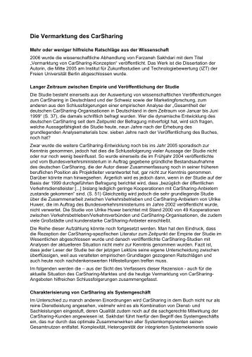 (Zusammenfassung Dissertation Sakhdari Vermarktung CarShari–)