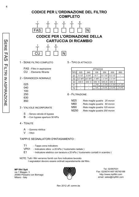 Scarica PDF - MP Filtri