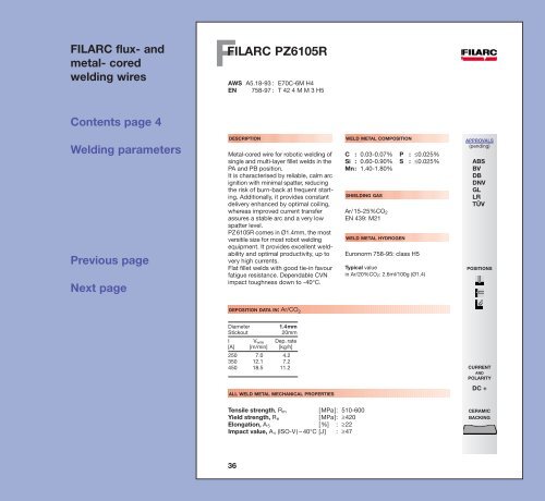 FILARC flux - Esab