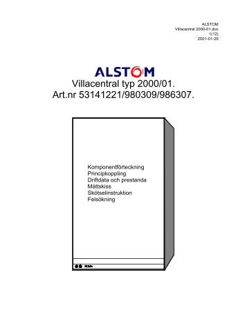 ALSTOM Villacentral 2000/01 - Vaggeryds Energi AB