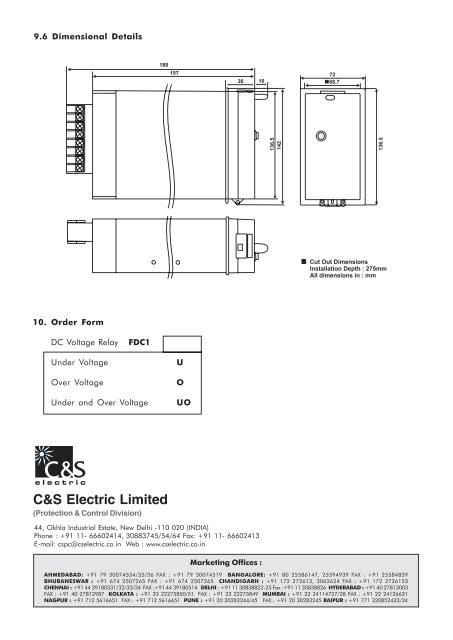 FDC1 - C&S Electric Limited