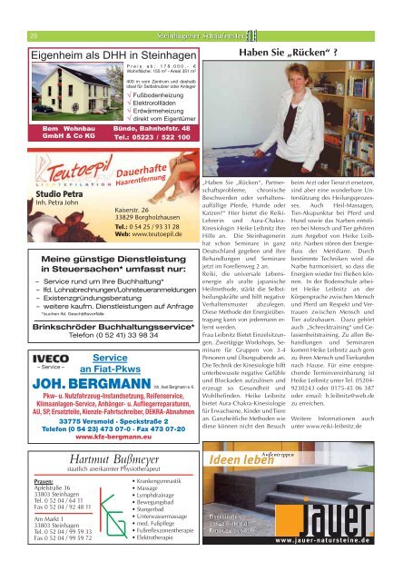 Steinhagener Schaufenster - Mai 2012 - Haller Kreisblatt