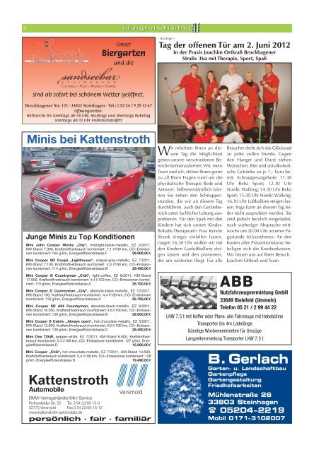 Steinhagener Schaufenster - Mai 2012 - Haller Kreisblatt