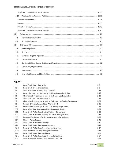 Volume 2: Draft Gorst Planned Action Environmental Impact Statement