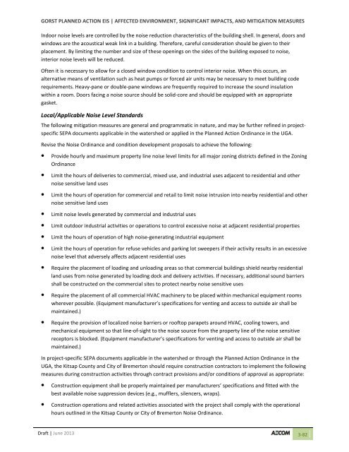 Volume 2: Draft Gorst Planned Action Environmental Impact Statement