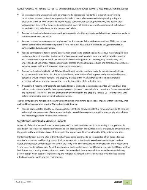 Volume 2: Draft Gorst Planned Action Environmental Impact Statement