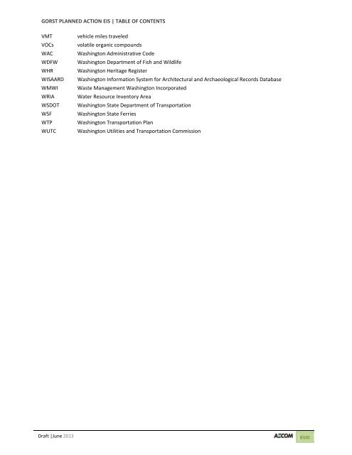 Volume 2: Draft Gorst Planned Action Environmental Impact Statement