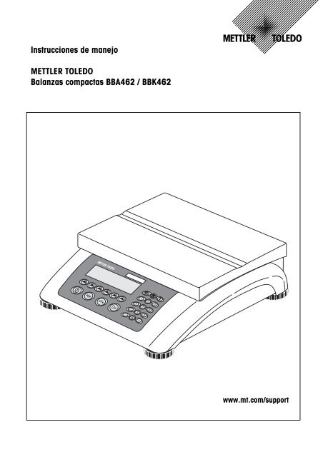 452px x 640px - Instrucciones de manejo BBA462 / BBK462 - METTLER TOLEDO