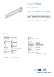 Product Leaflet: Lineco TMS022 batten for 1 x TL-D fluorescent lamp