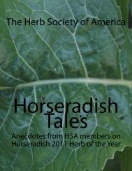 Horseradish Tales - The Herb Society of America