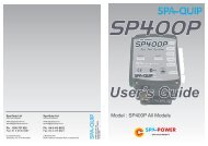 SP400P User Guide V2.cdr - Spa-Quip