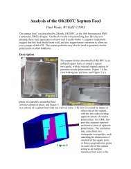 Analysis of the OK1DFC septum feed by W1GHZ - Ok1dfc.com