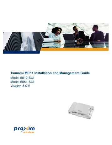 Tsunami MP.11 Installation and Management Guide Model 5012 ...