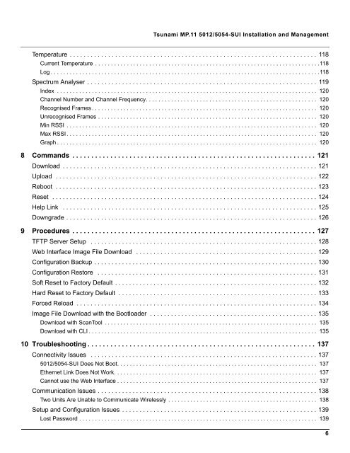 Tsunami MP.11 Installation and Management Guide Model 5012 ...