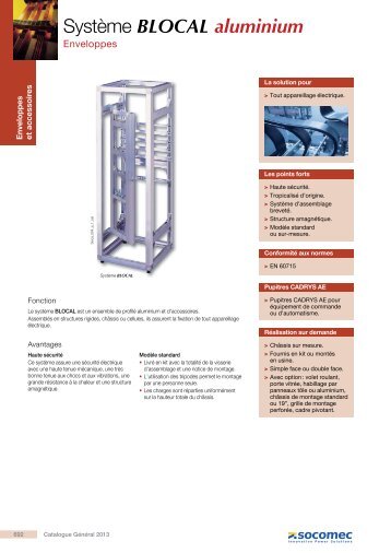 SystÃ¨me BLOCAL aluminium - Socomec