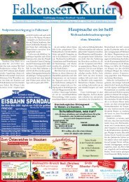 Hauptsache es ist hell! - Falkenseer Kurier