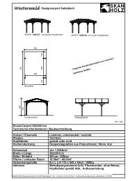 Technische Details zum Carport - Holz- und Gartenwelt