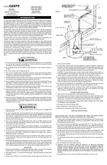 10E-CIA-SFS 10S-CIA-SFS - King Pumps