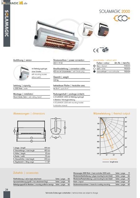 PDF-Download Katalog - Solamagic Infrarot-Heizstrahler