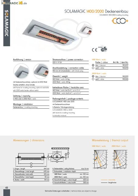 PDF-Download Katalog - Solamagic Infrarot-Heizstrahler