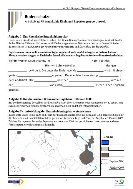 Expertengruppe Umwelt - GLOKAL Change