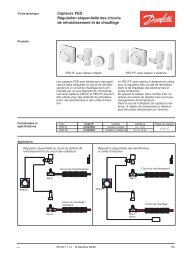 Capteurs FED RÃ©gulation sÃ©quentielle des circuits de ... - Danfoss