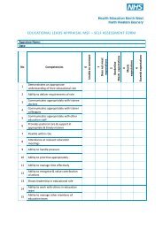 MSF Self Assessment (Appendix 2)