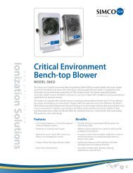 critical Environment Bench-top Blower model 5802i - Eurostat Group