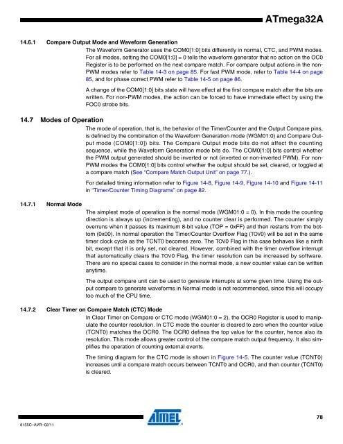 ATmega32A Datasheet - Sunrom Technologies