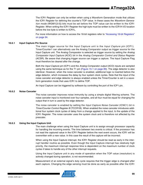 ATmega32A Datasheet - Sunrom Technologies