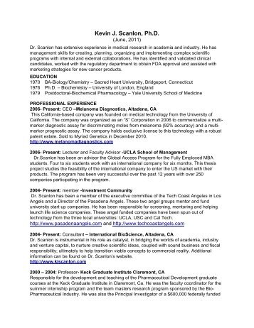 Resume - Kevin J. Scanlon