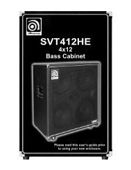 SVT412HE 4x12 Bass Cabinet - Ampeg