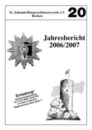 Jahresbericht 2007 - St. Johanni BÃ¼rgerschÃ¼tzenverein Borken
