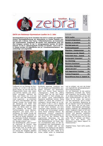 Layout Zebra - startklar Schätzel gGmbH