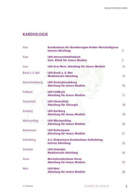 KARDIOLOGIE - STAFAM