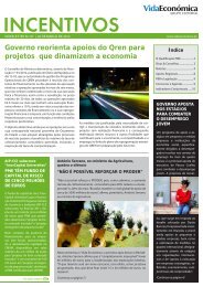 veja aqui pdf da newsletter - Newsletter Incentivos - Vida EconÃ³mica